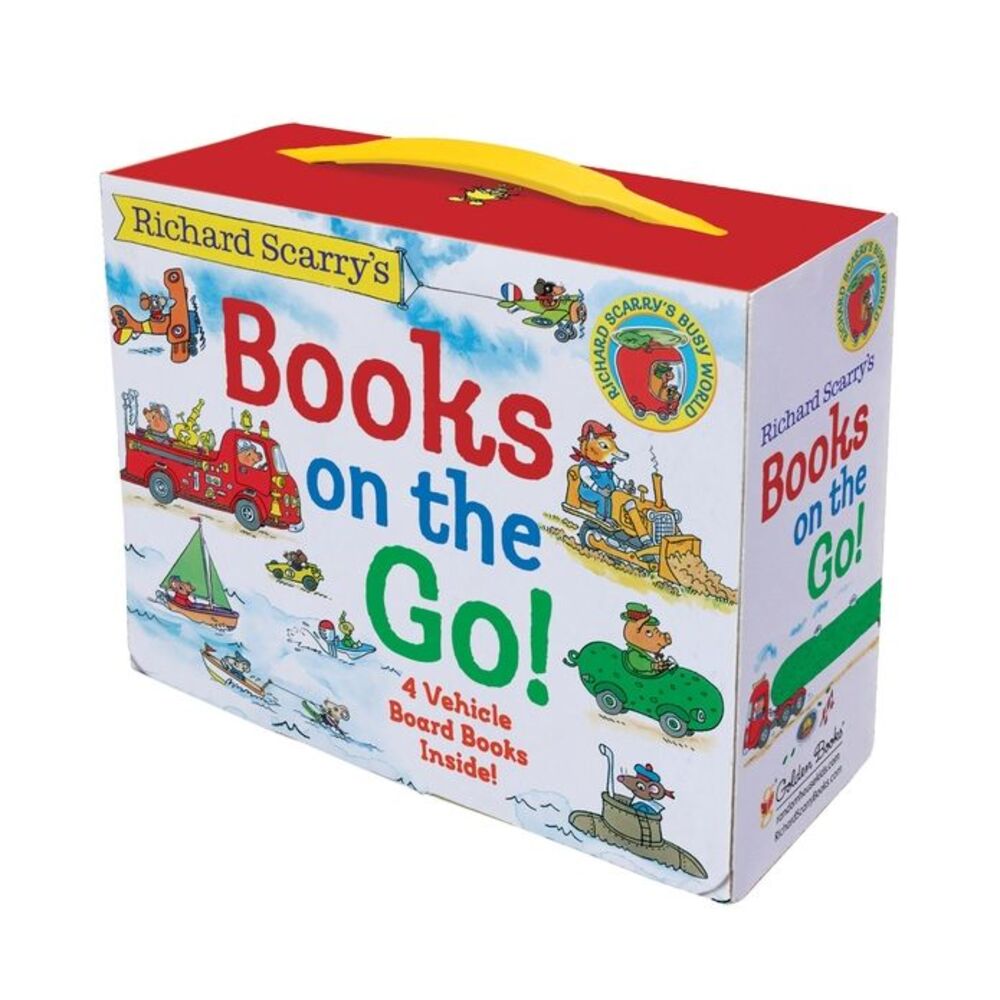 Richard Scarry's Books on the Go: 4 Board Books -- Richard Scarry